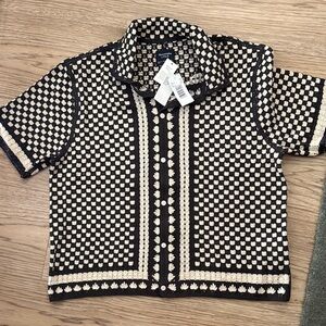 Men’s knit button down